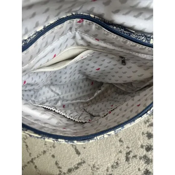 Sakroots Backpack Artist's Circle Blue Floral Embroidered Saddle Bag Purse - Picture 11 of 14